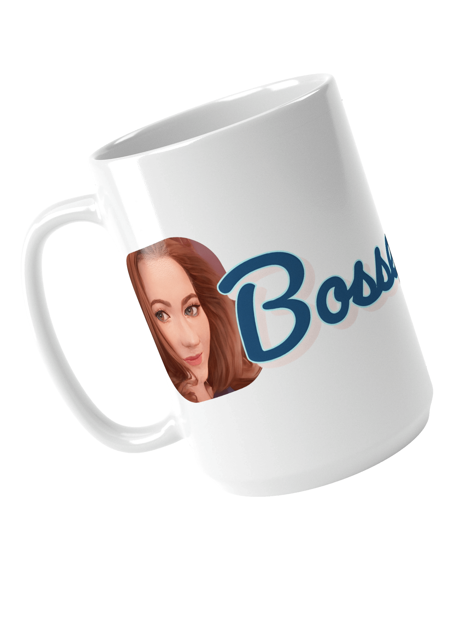 BosseladyTV Face Logo 15 oz Mug product image (4)