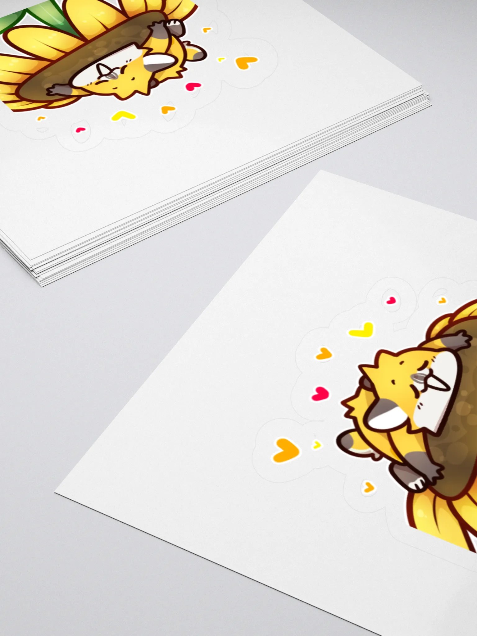 3 x 3 Small Sunflower hug sticker product image (4)