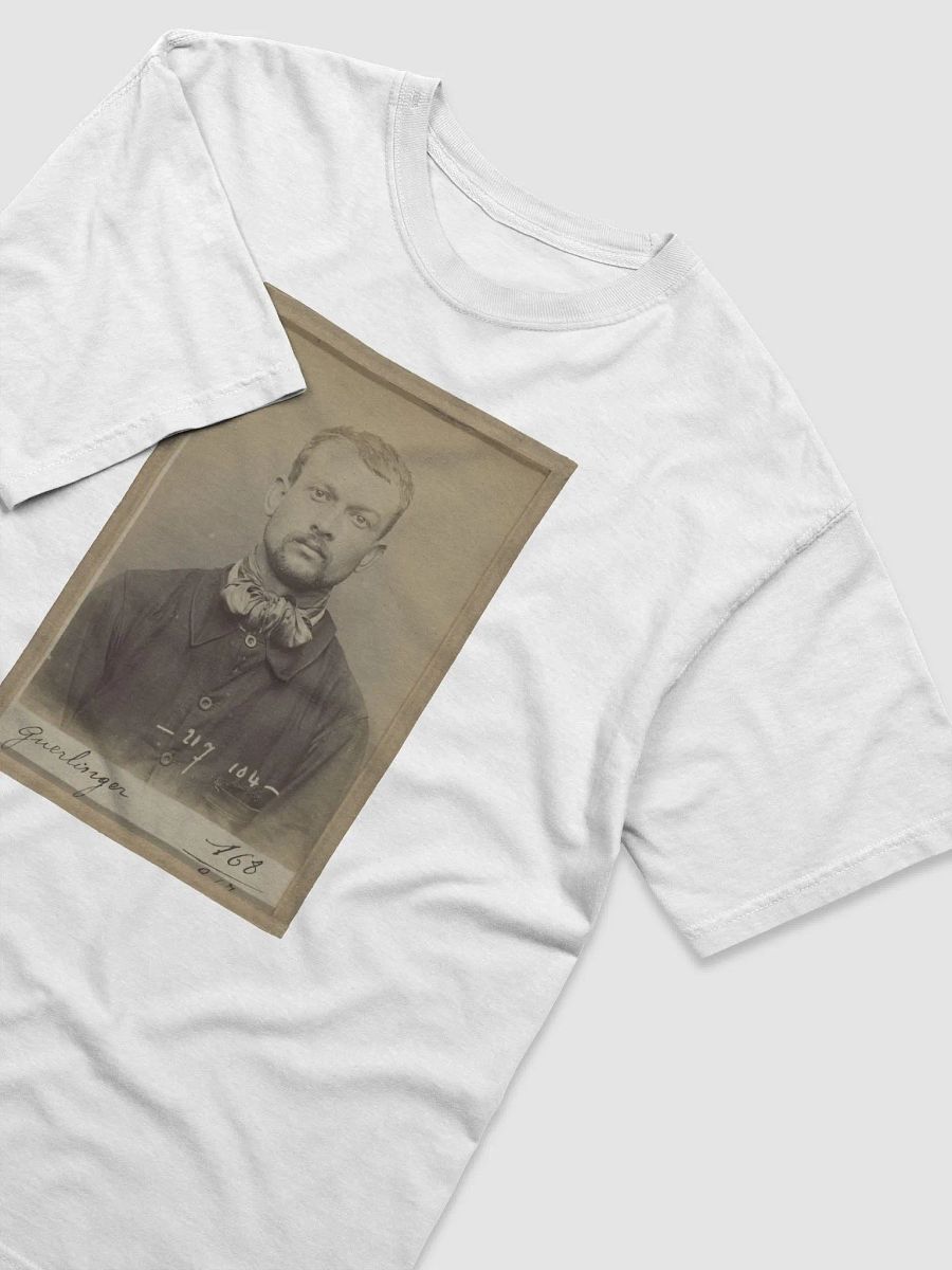 Pierre Guerlinger Mugshot By Alphonse Bertillon (1894) - T-Shirt product image (3)