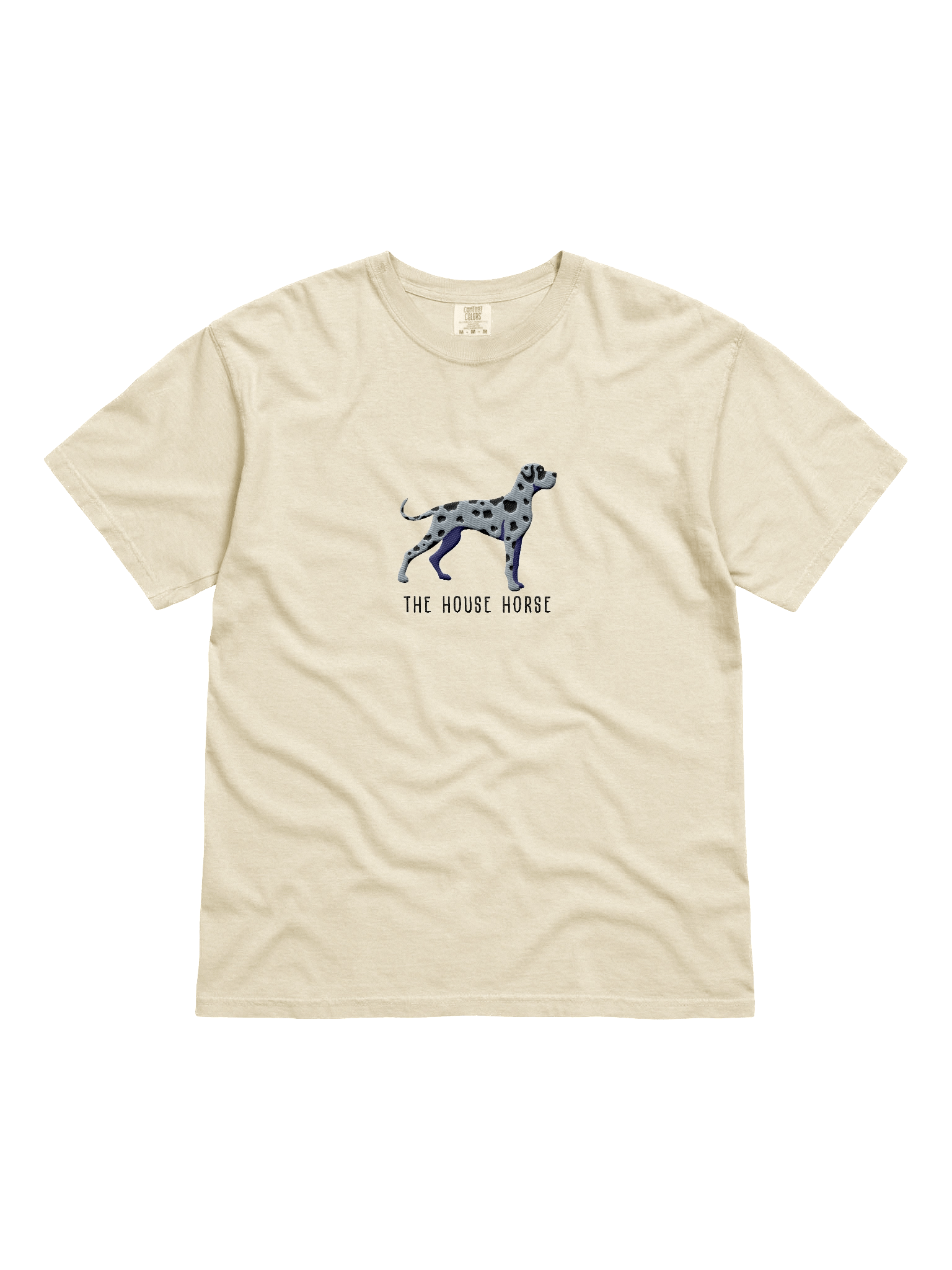 The House Horse T-Shirt(Embroidered) of a Great Dane(Blue Merle) product image (41)