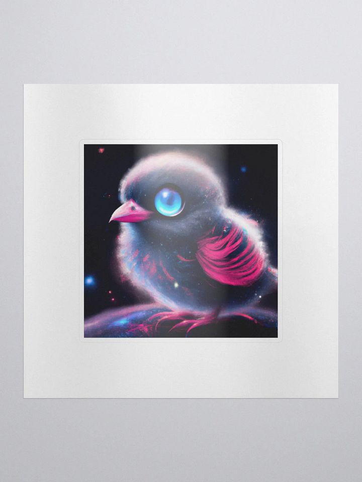 Cute Galactic Bird Delta Sticker product image (1)