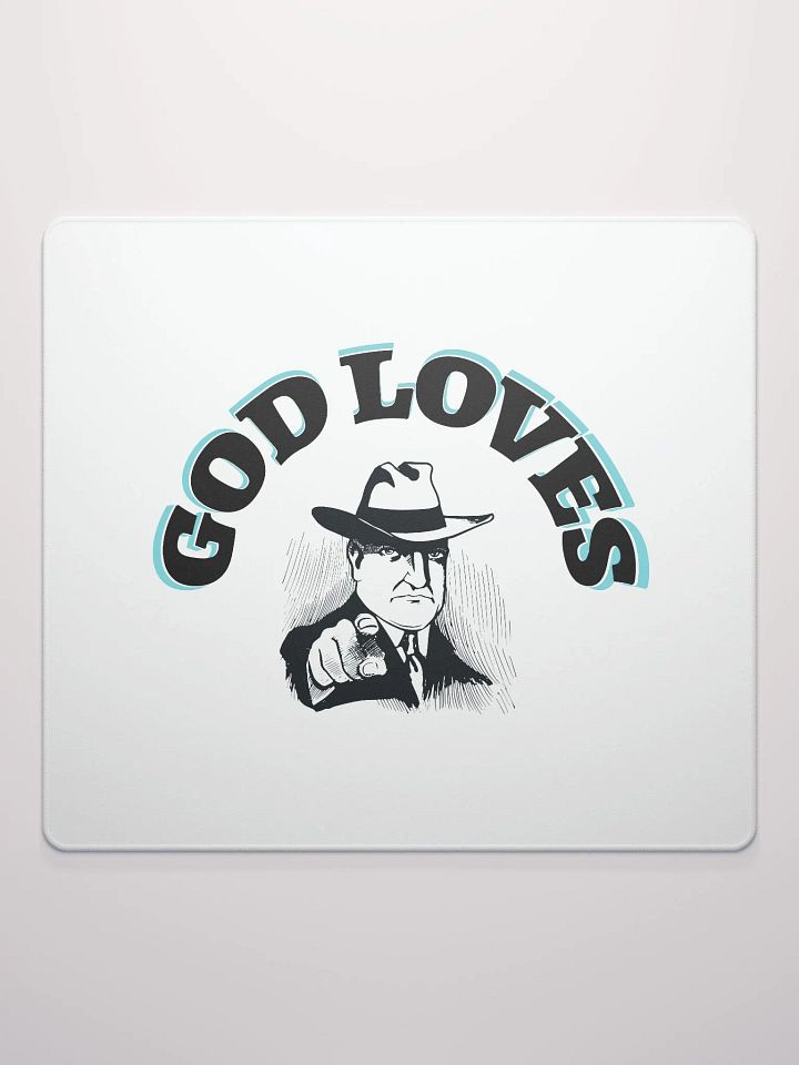 GOD LOVES YOU. Sleek Gamer's Haven Mouse Pad product image (4)