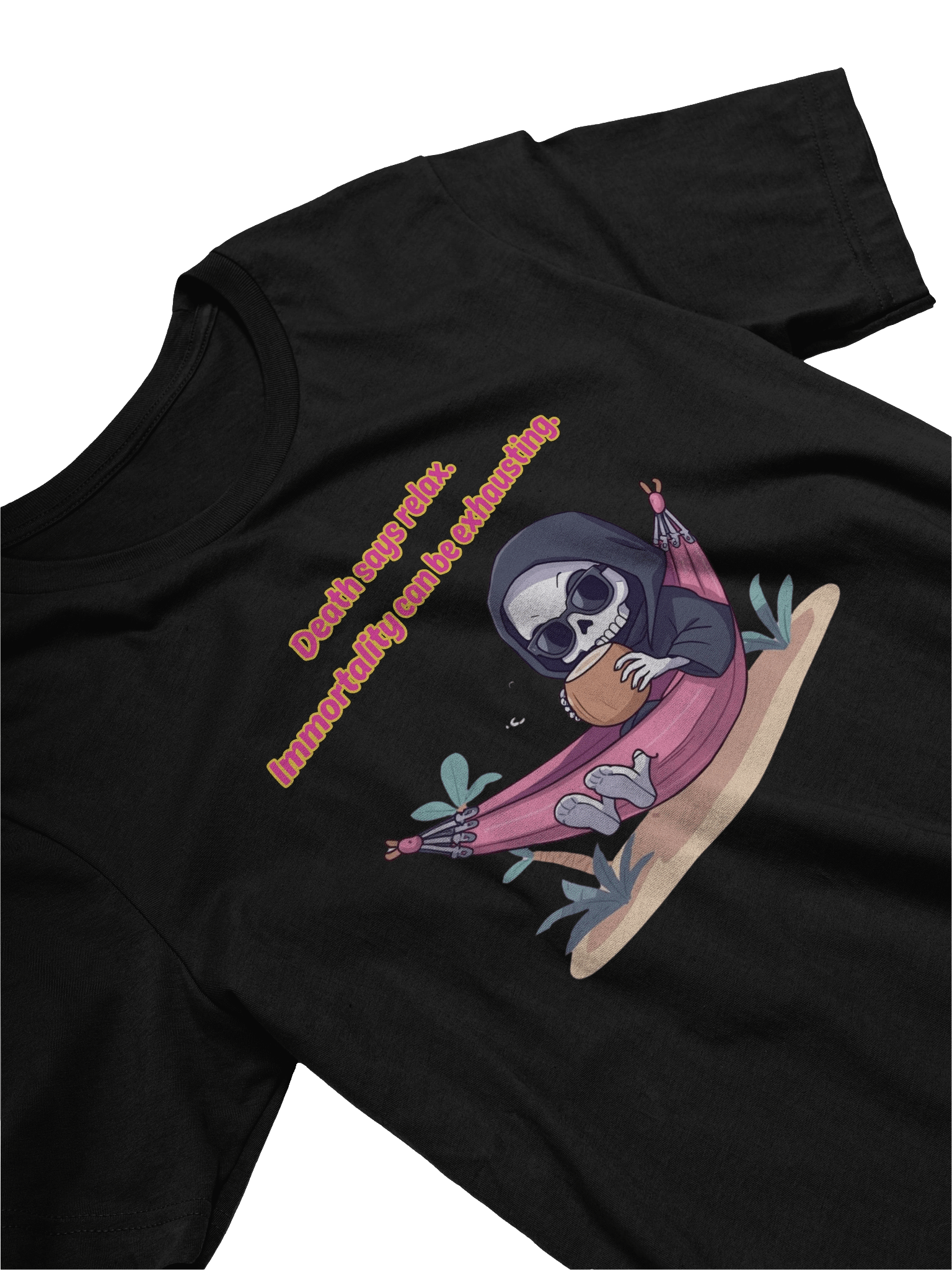 Death Says Relax Graphic Tee product image (17)