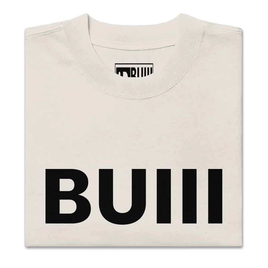 BUIII Originals Logo Premium Oversized T-shirt - Bone product image (6)