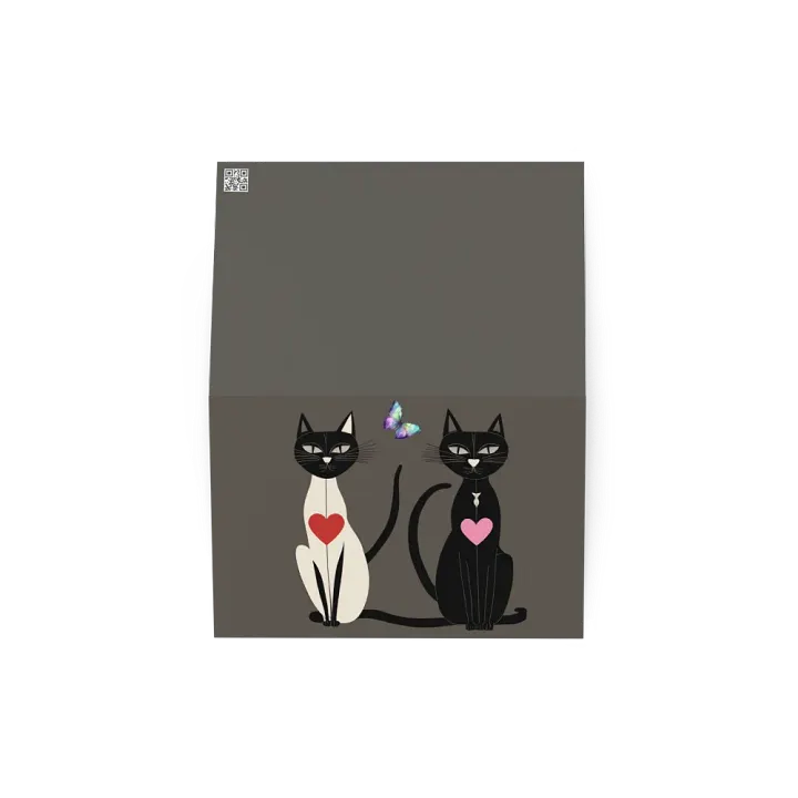Black & White Butterfly Love Cats product image (2)