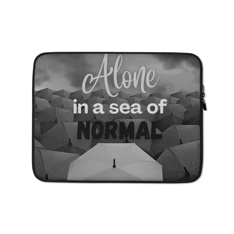 Alone in a Sea of Normal Laptop Sleeve product image (1)