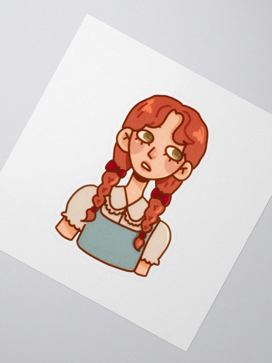 Garden Colours: Braided Belle Kiss Cut Sticker product image (2)