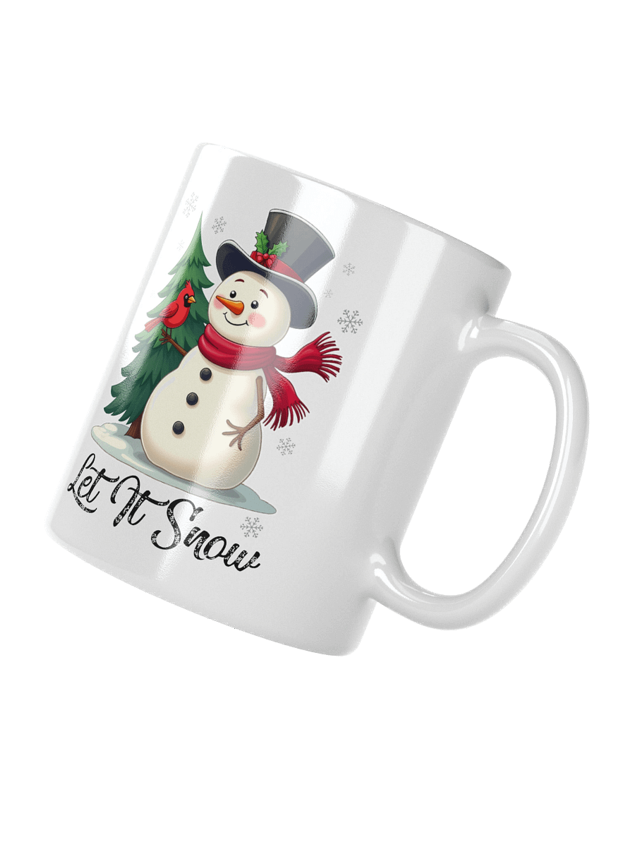 Let It Snow - Snowman with Cardinal Mug product image (3)