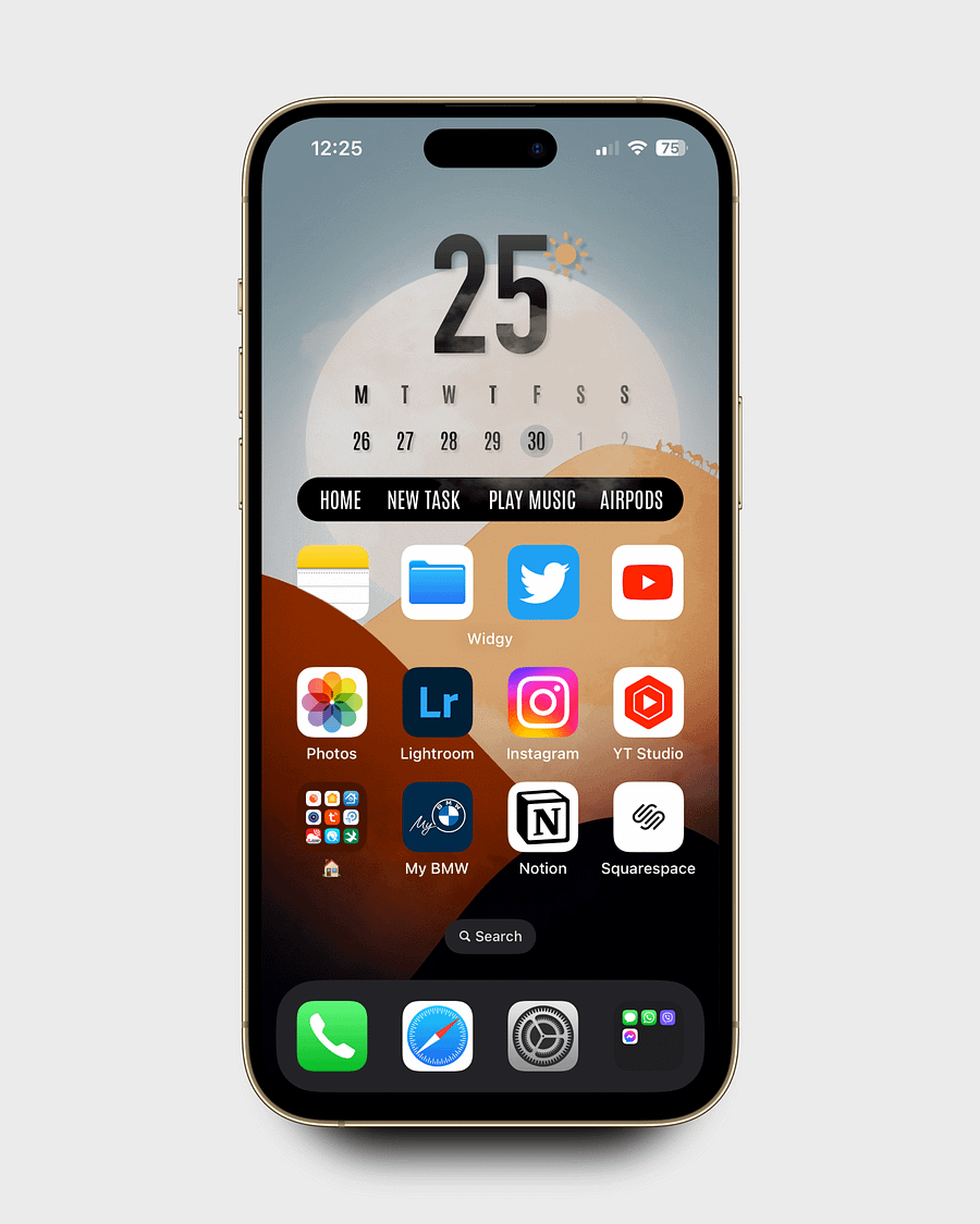 Namib Desert iOS16 Widget Complete Pack (ready for installation) product image (3)