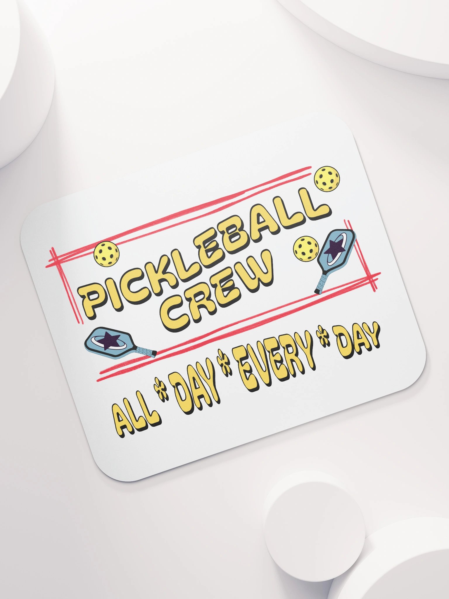 Pickleball Crew All Day Every Day Mouse Pad product image (7)