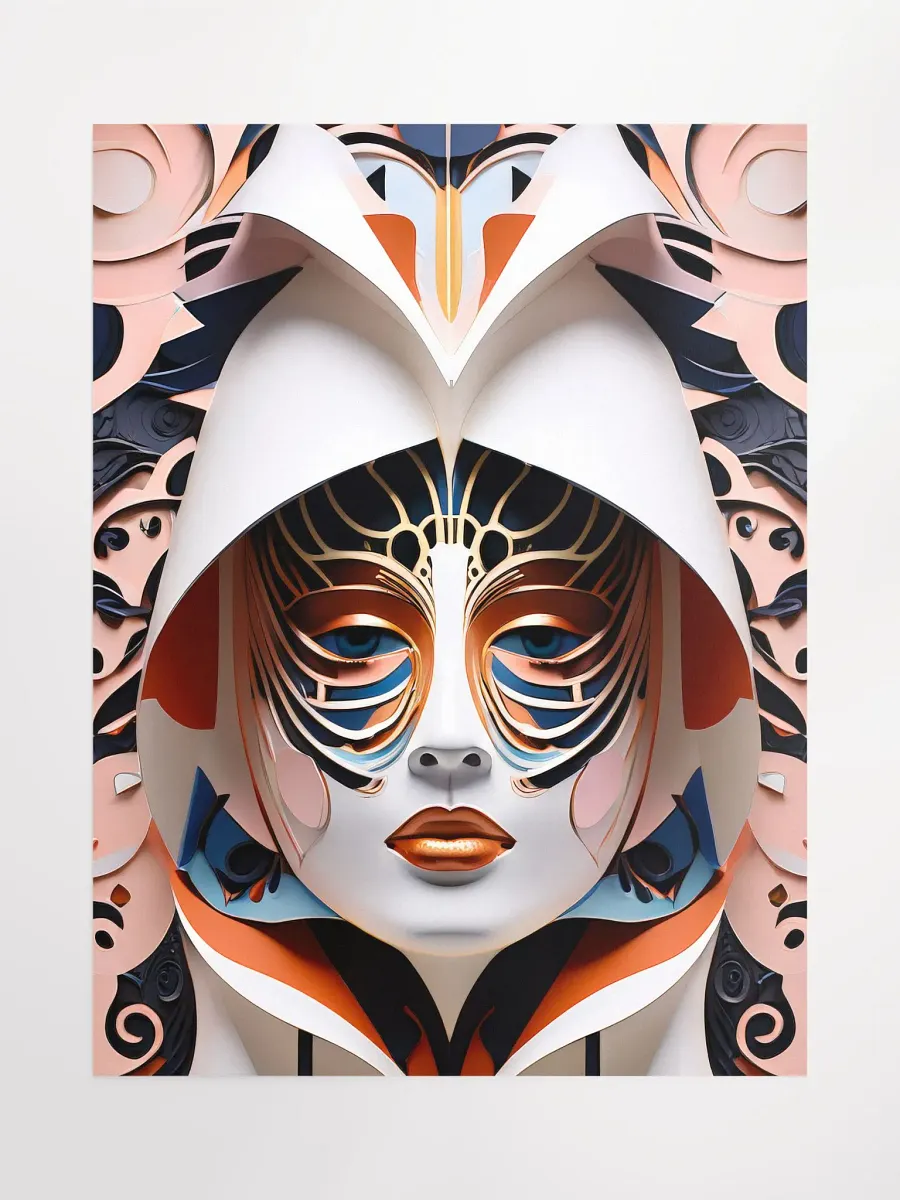 Kabuki Mask 2299 Poster - Medium Size 18x24 Inches product image (1)