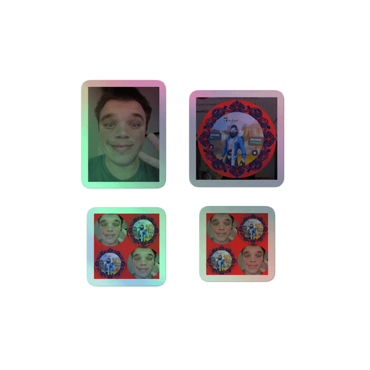 Peace & Pixels Holographic Sticker Sheet product image (2)