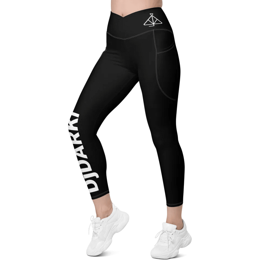 All-Over Print Crossover Leggings with Pockets product image (11)