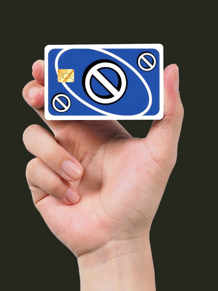 Uno Skip Card Blue (Holographic) product image (2)