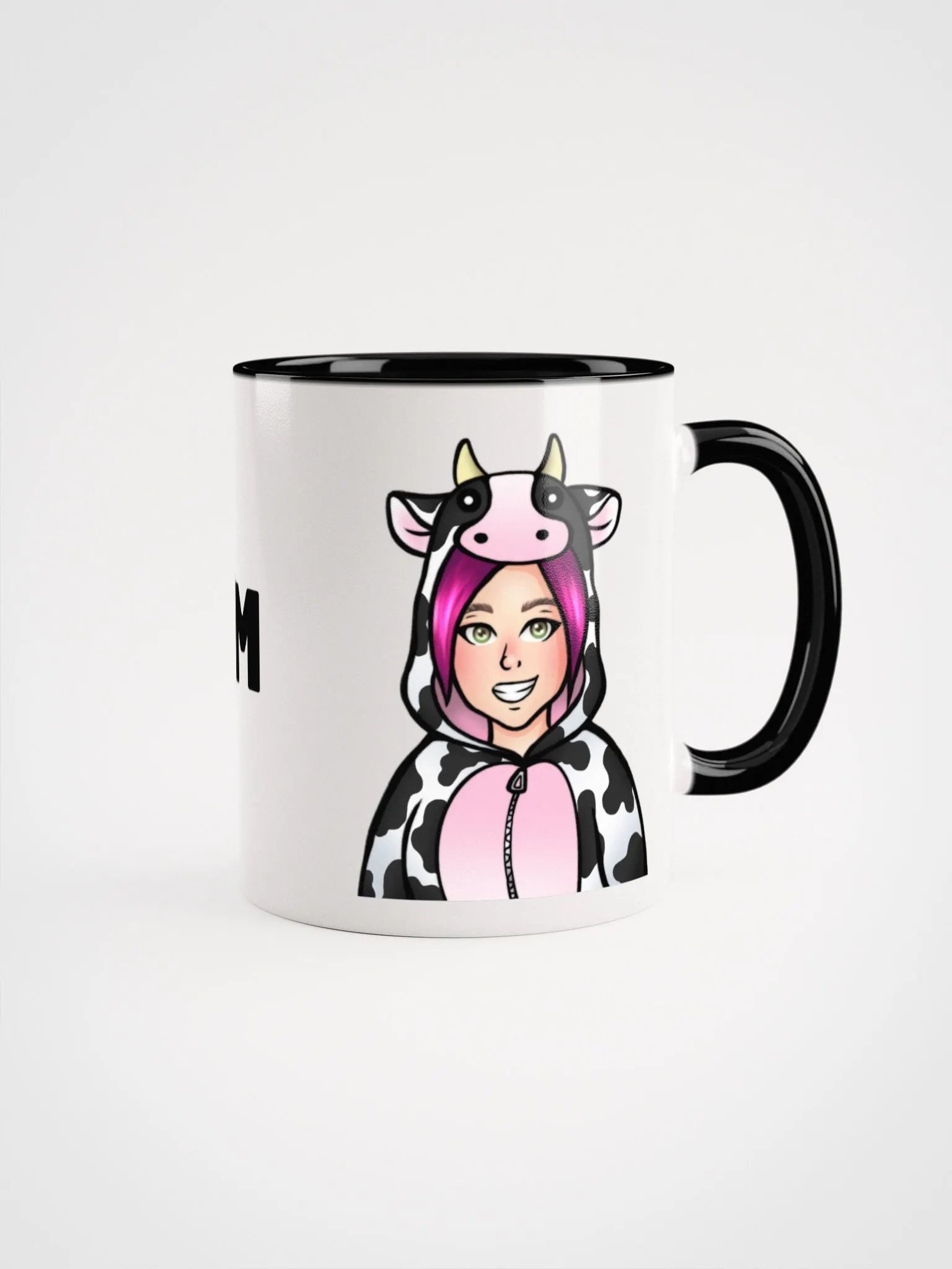 Fuchsia Moo Fam Colored Mug product image (1)