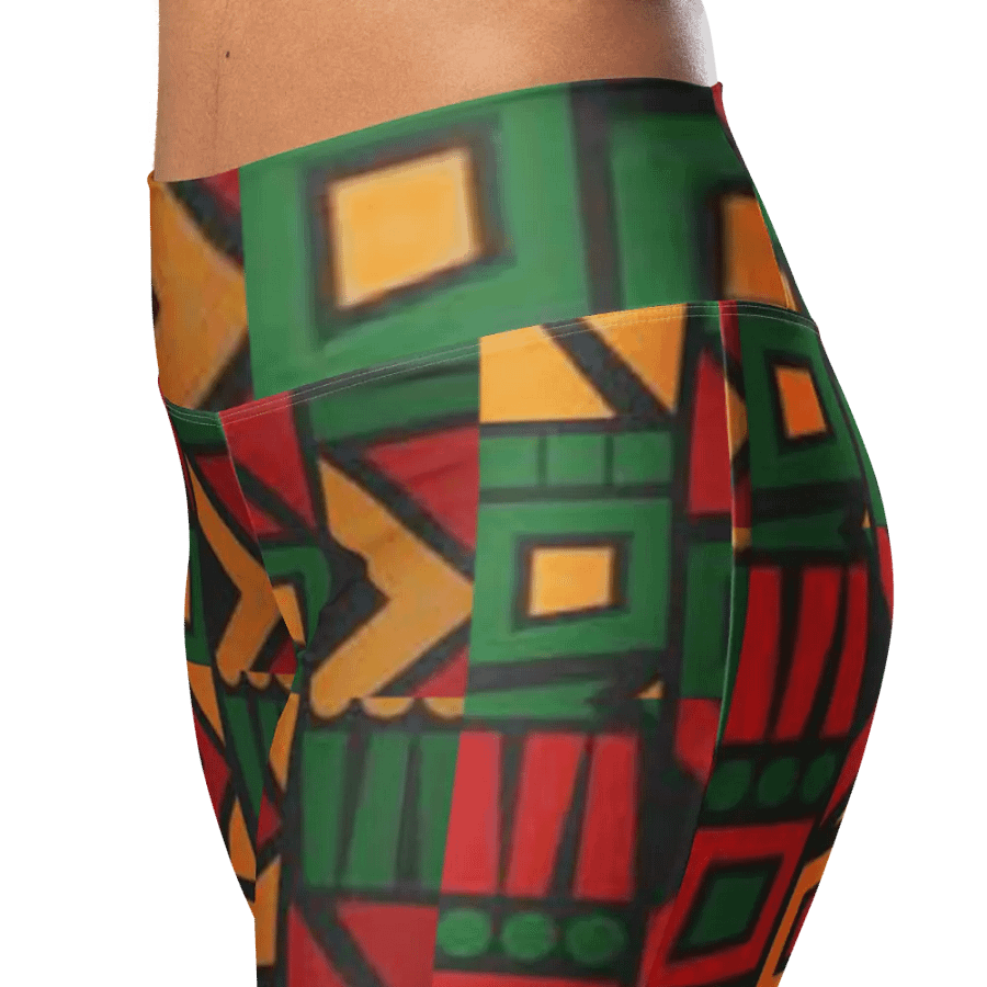 Black History Month Pattern Flare Pants product image (11)