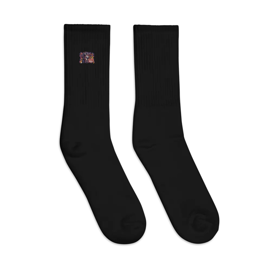 Smoldering Lantern Embroidered Socks product image (3)