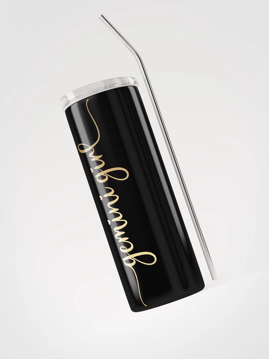 Gemini Zodiac Stainless Steel Tumbler - Embrace Your Inner Gemini Girl in Gold product image (3)