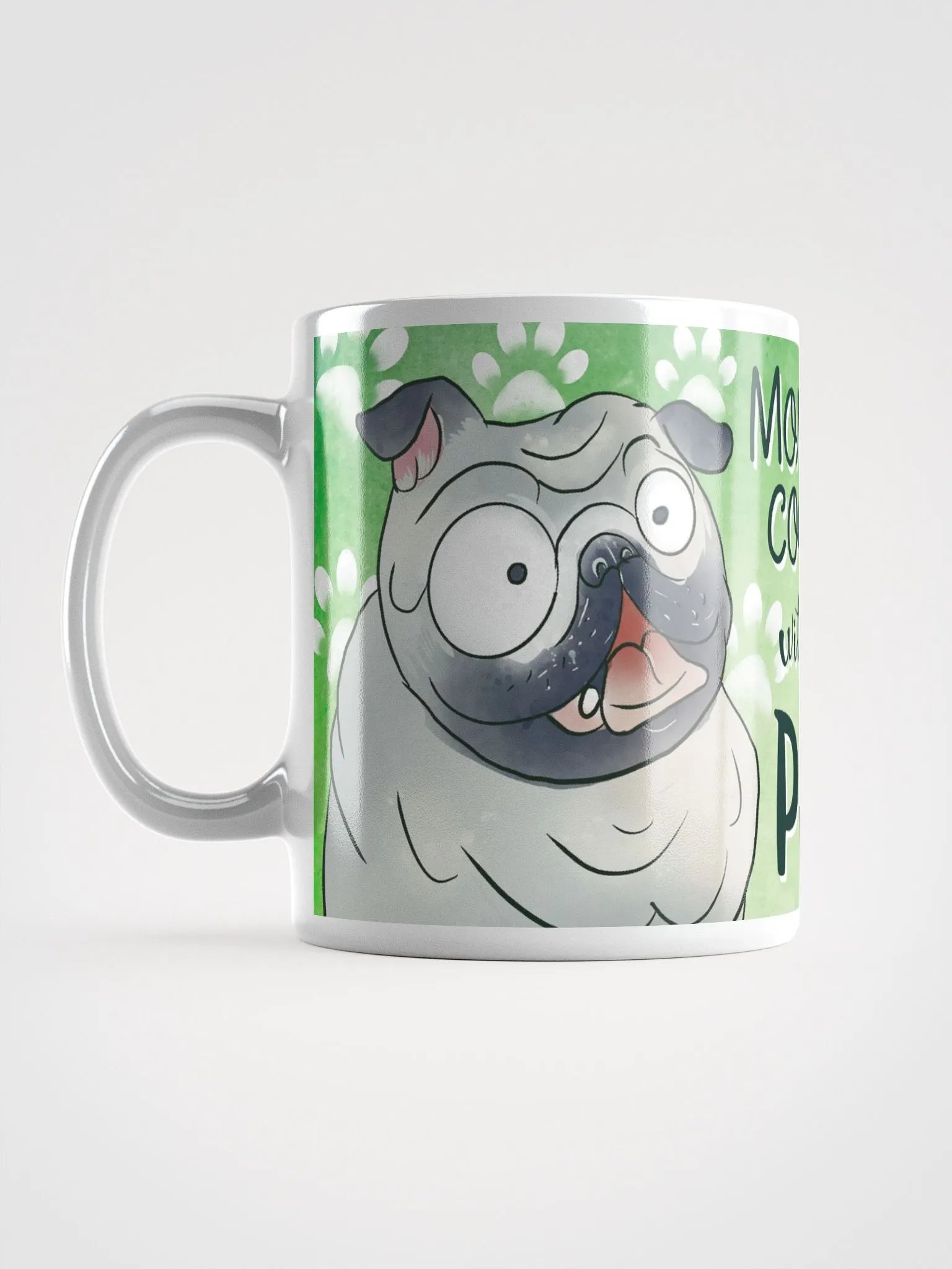 Morning Coffee With My Pug Mug product image (3)