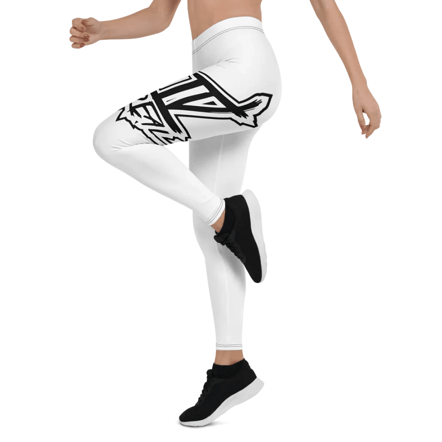 Standing Bear White All-Over Print Leggings product image (5)