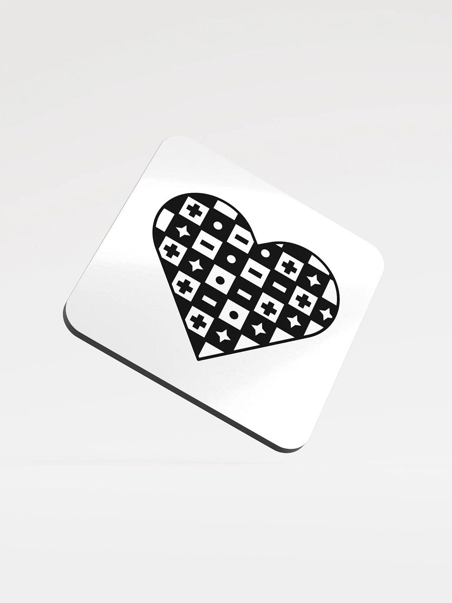 Checkered Heart Coaster product image (1)