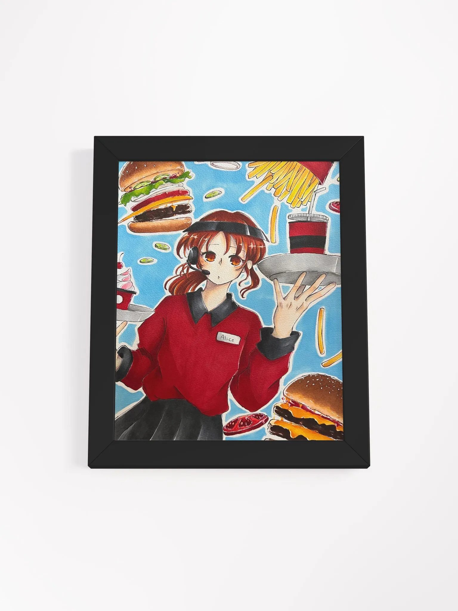 Alice at Work - Framed Matte Poster product image (3)