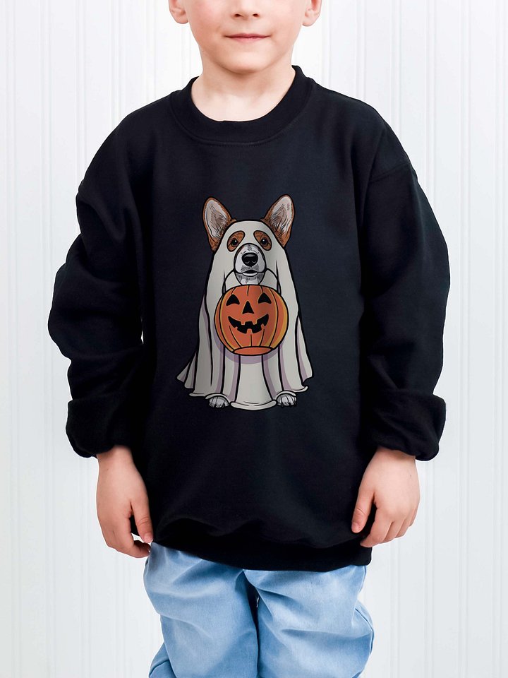 Halloween Pembroke Welsh Corgi(Red & White) Youth Sweatshirt product image (1)