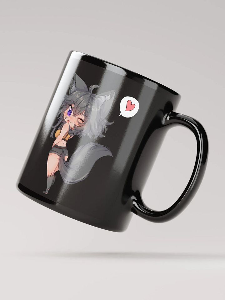 WolfcatRisi Chibi Glossy Mug (Black) product image (4)
