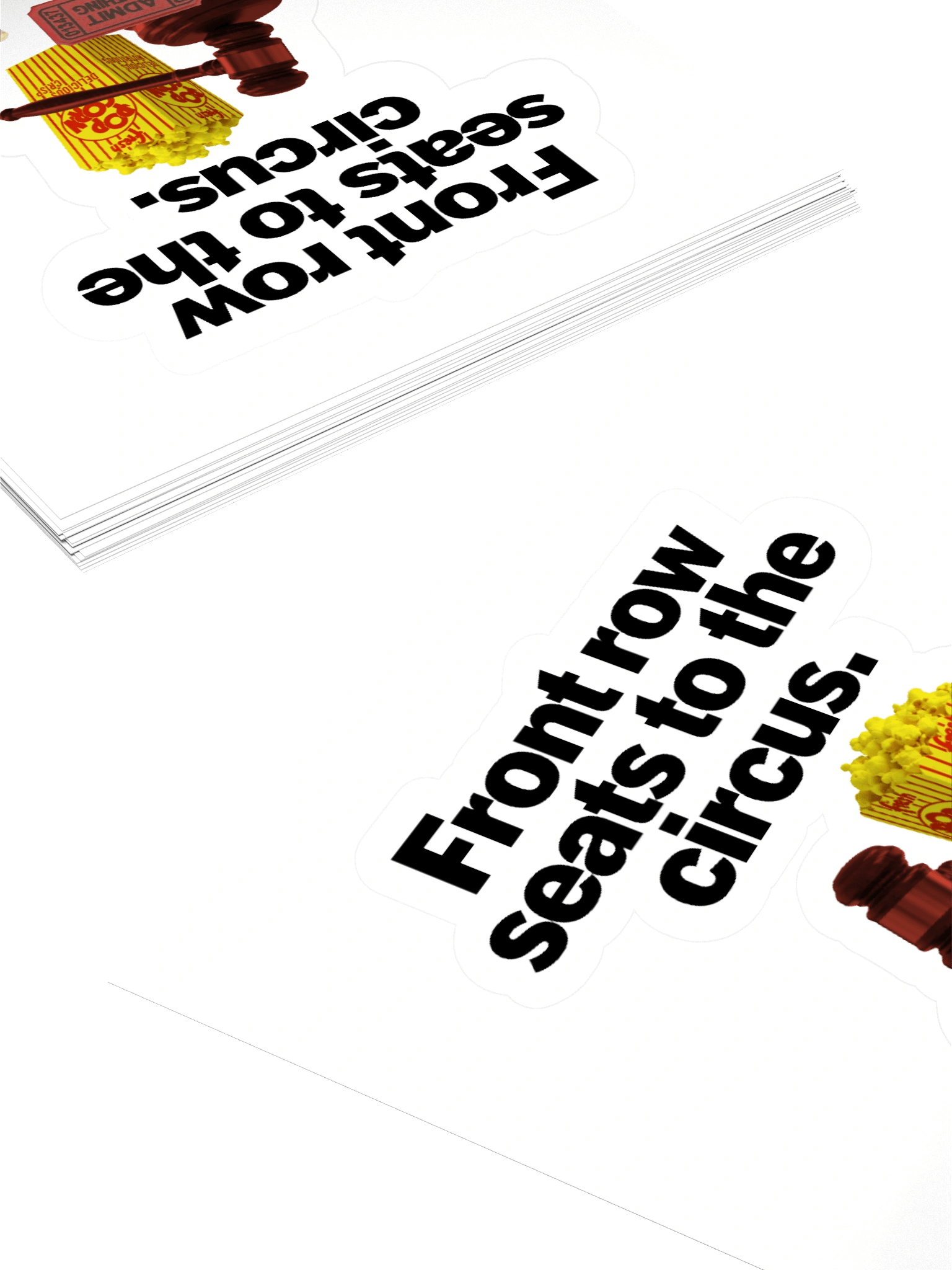 Front Row Seats To The Circus Kiss Cut Sticker product image (10)