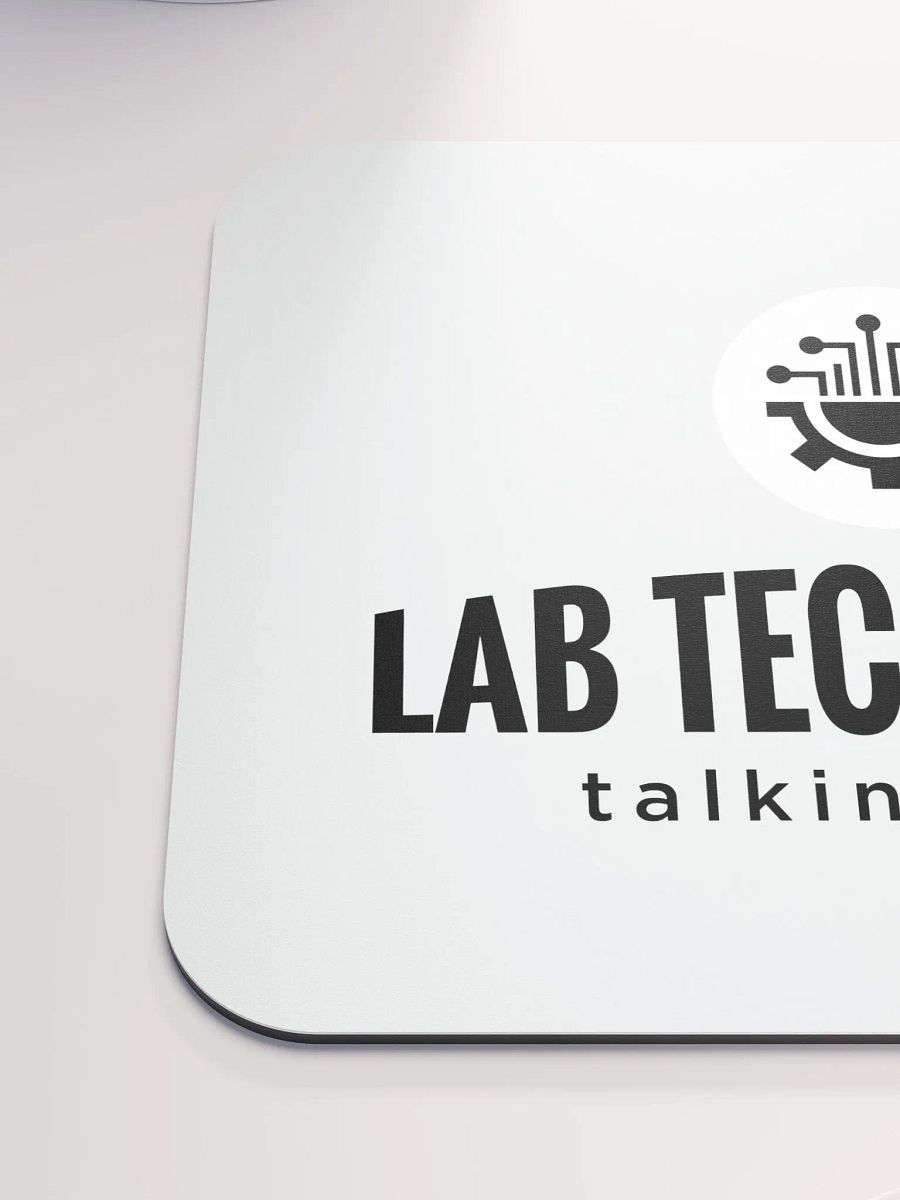Lab Tech Show Mouse Pad Black & White product image (6)