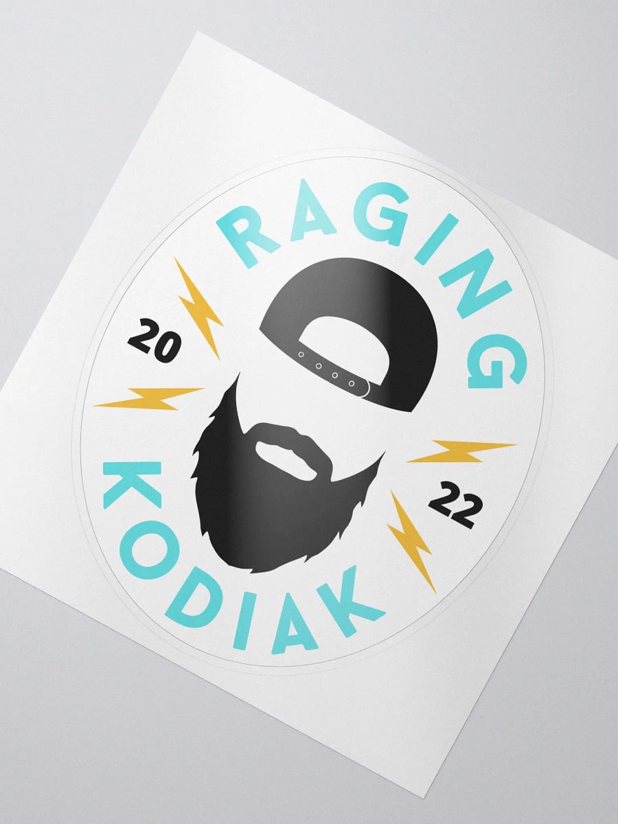 Bearded Sticker White product image (2)