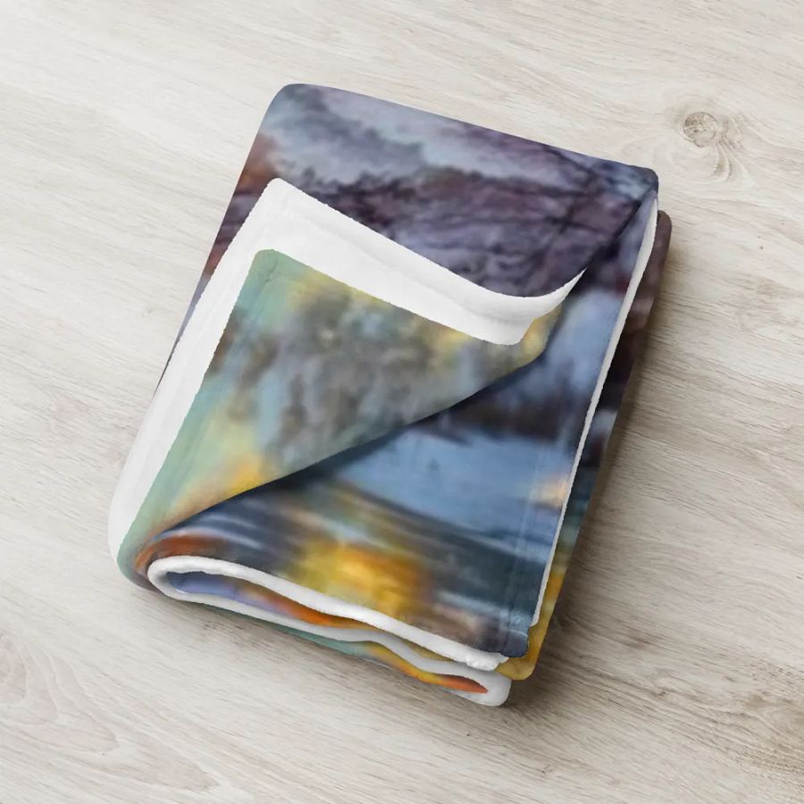 Winter Cottage Throw Blanket product image (9)