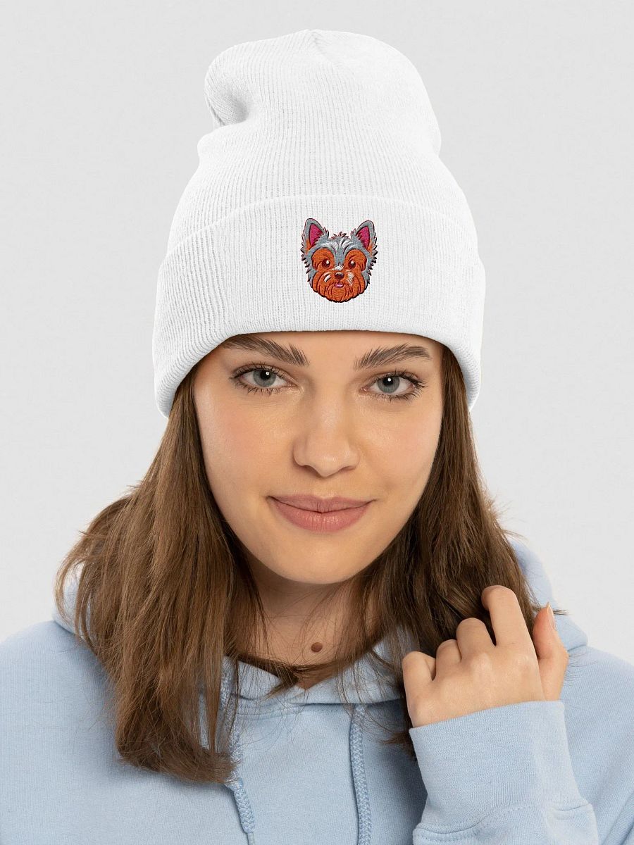 Yorkshire Terrier Dog Illustration Embroidered Beanie product image (18)
