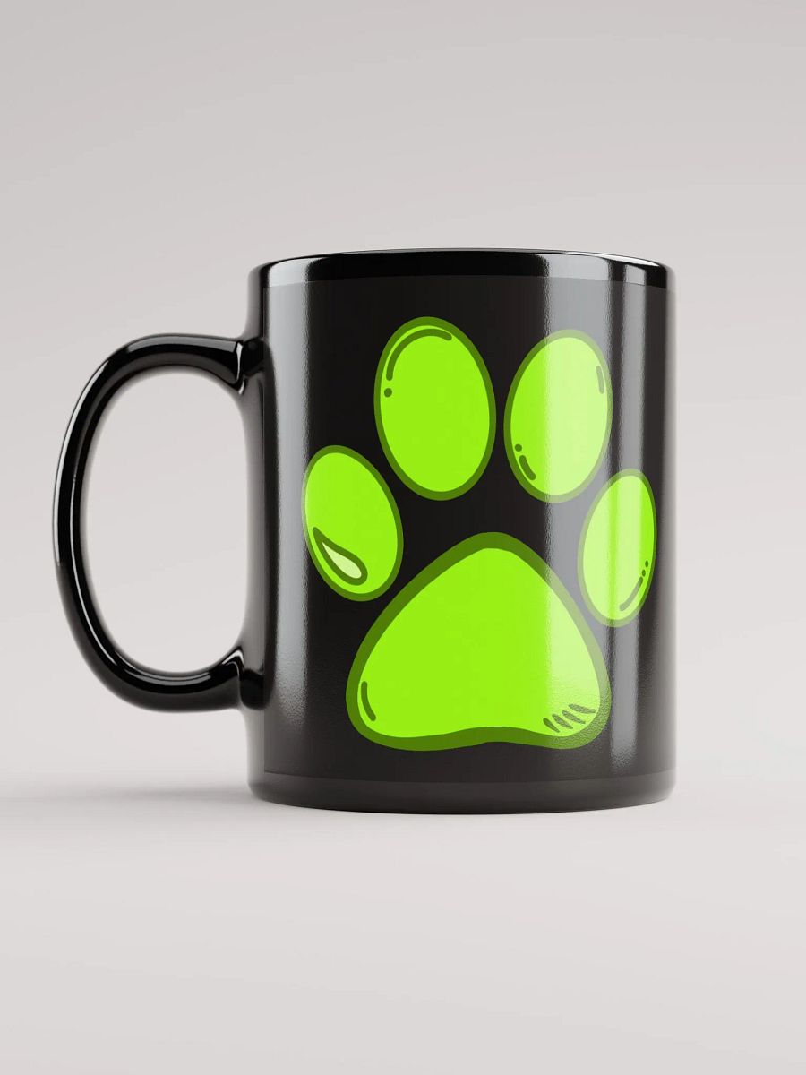 (Black) Light Green Paw Mug product image (11)