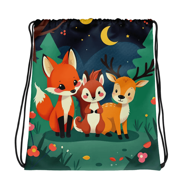 Enchanted Forest All-Over Drawstring Bag product image (1)