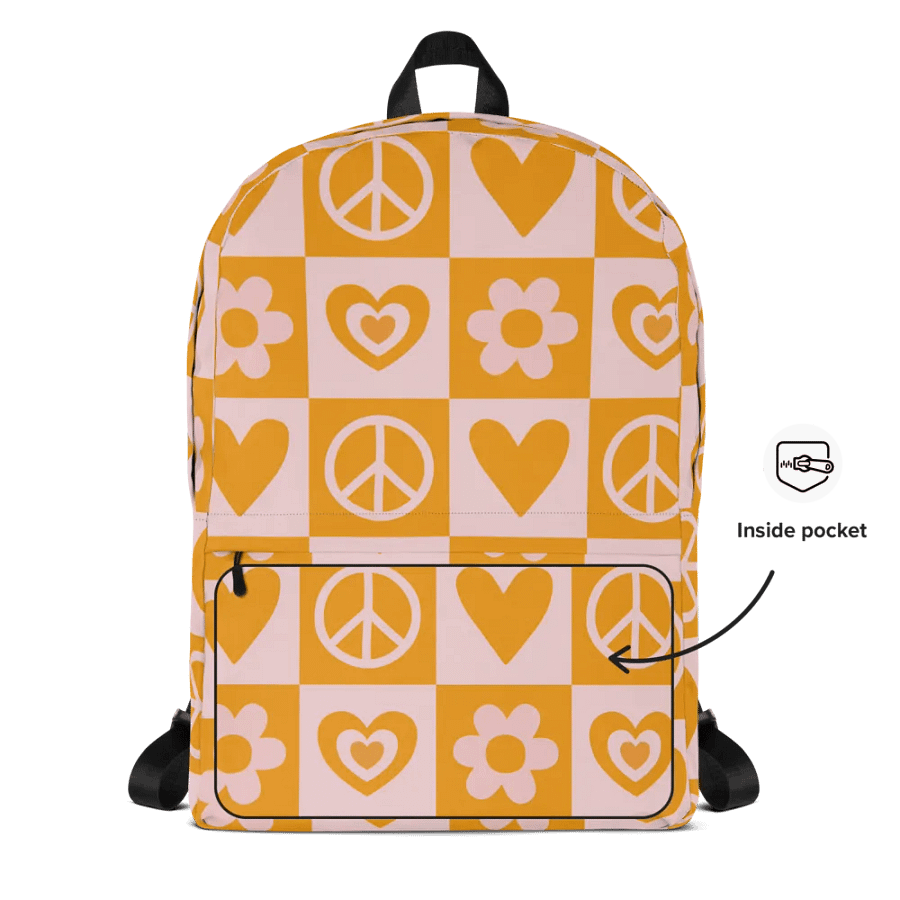 Peace, Love, and Harmony Backpack product image (4)