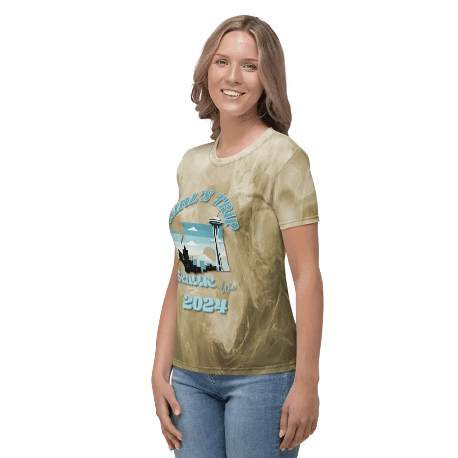 Girls Trip Seattle Wa 2024 All Over Print T-shirt product image (3)