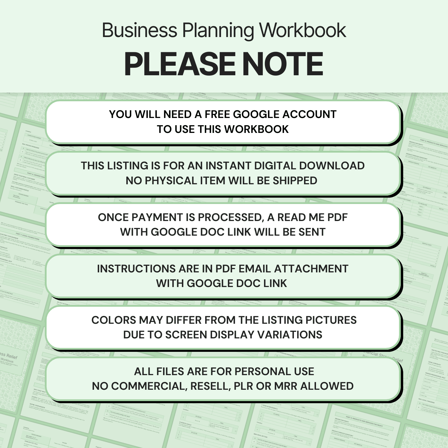 Financial Stress Relief - Google Docs product image (9)