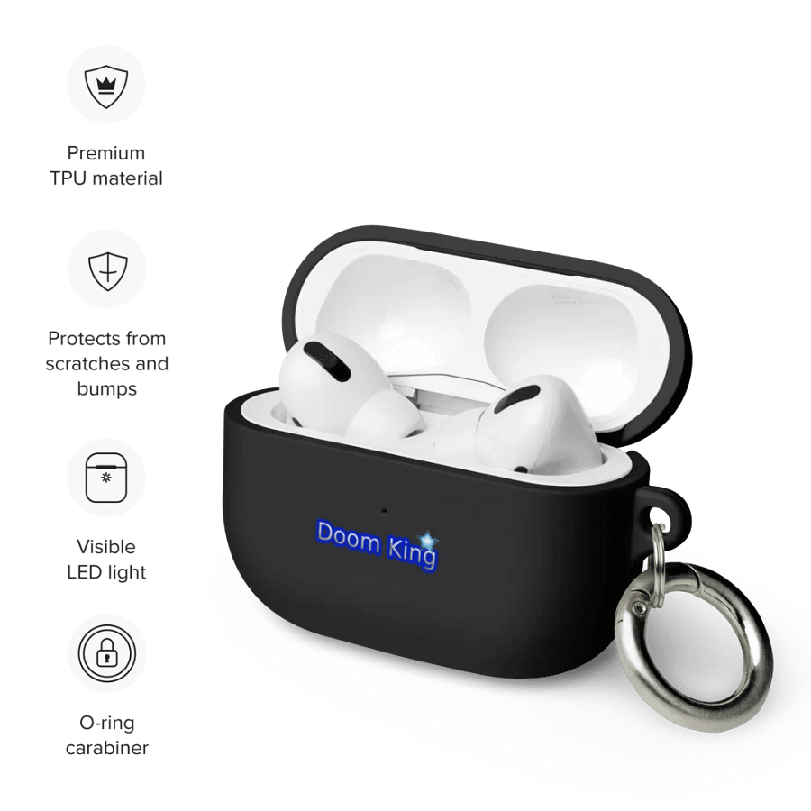 Doom Black Ear pod case product image (6)