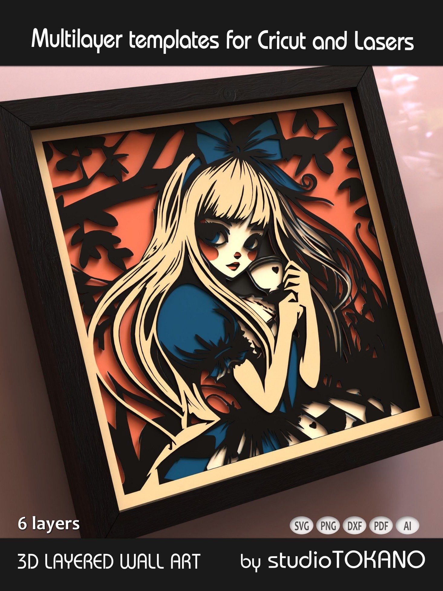 Alice 3D layered Shadowbox product image (2)