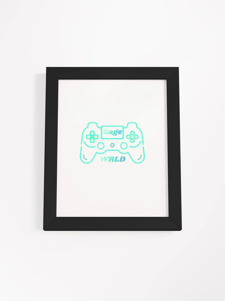Gage WRLD Controller Framed High-Quality Matte Poster product image (8)