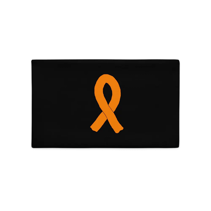 Pillow Case - Black - Cancer Awareness Orange Ribbon product image (1)