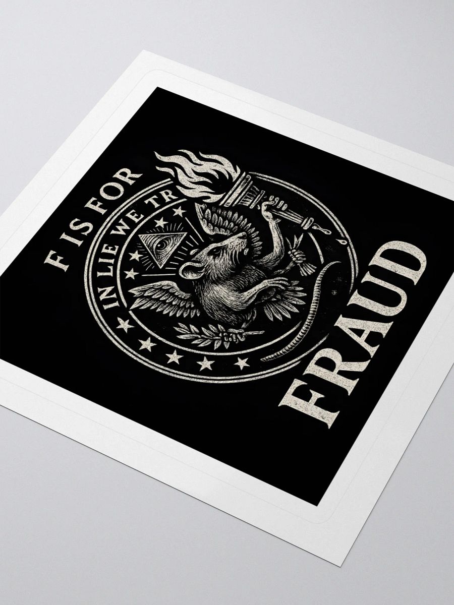 F is for fraud sticker product image (8)