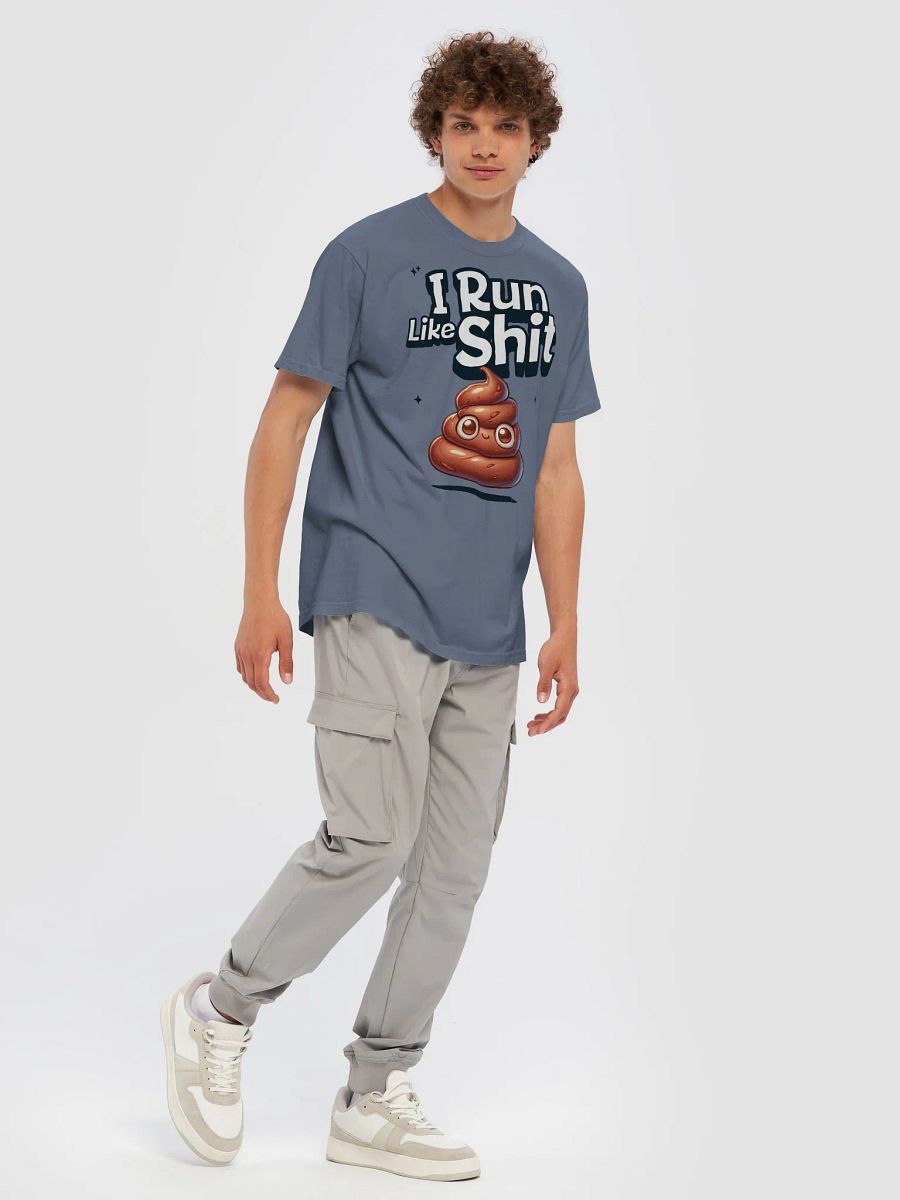 Smiling Poop Emoji 'I Run Like Shit' T-Shirt product image (32)