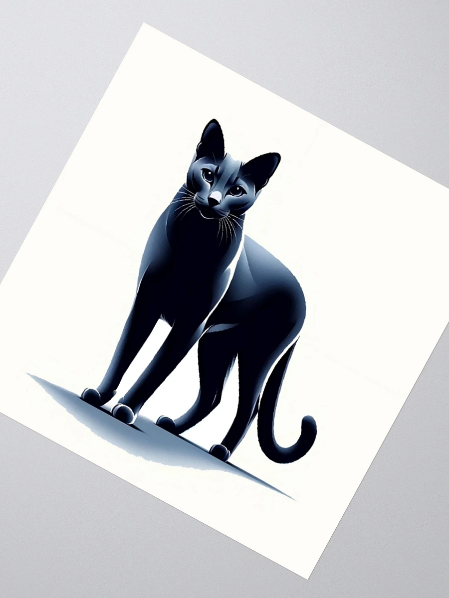 Kiss Cut Stickers: Russian Blue Monochrome product image (2)