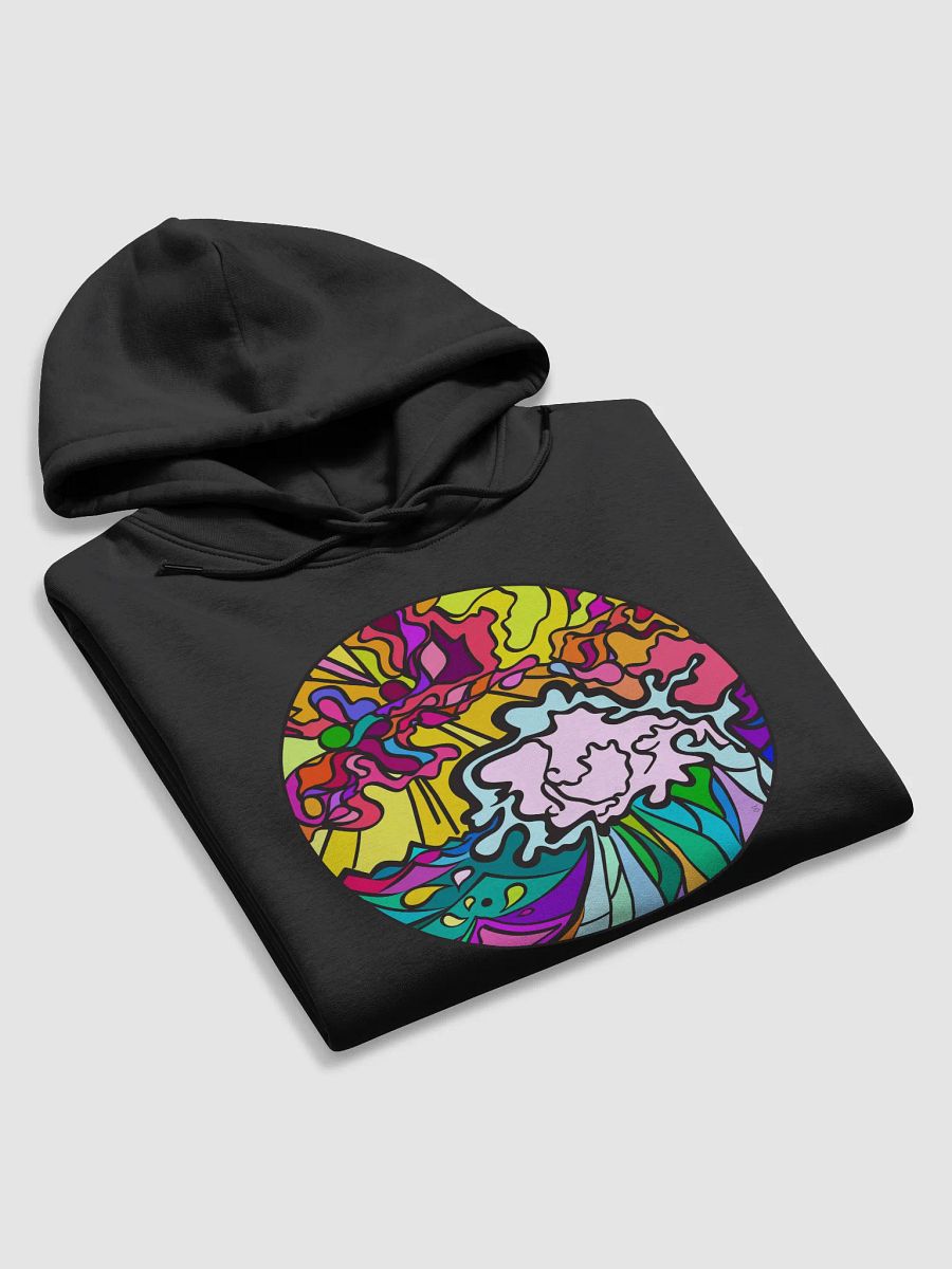Vibrant Swirls Circular Hoodie - Wave at Sunset product image (17)