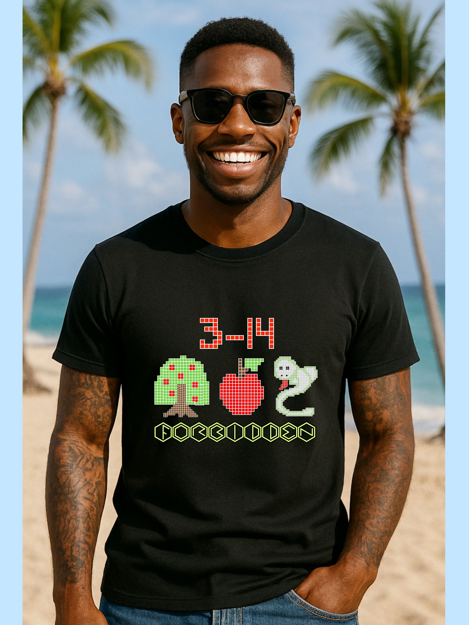 Forbidden Pixel Art Unisex T-Shirt product image (1)