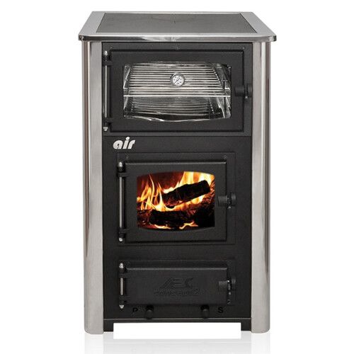 Concept 2 Air Mini Wood / Coal Cookstove Black Sides, Stainless Steel Edges product image (1)