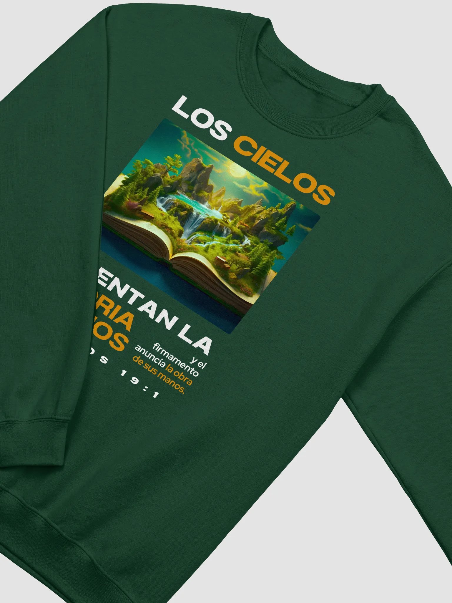 Sudadera Unisex Cuello Redondo | Los cielos cuentan la Gloria de Dios product image (14)