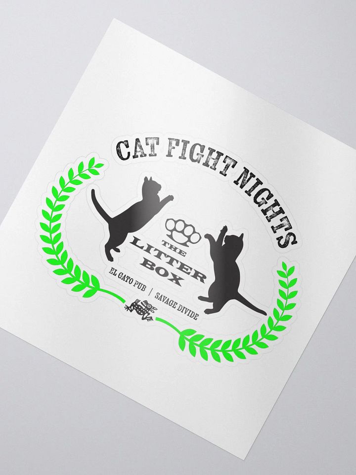 Cat Fight Nights Decal product image (2)